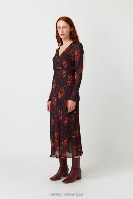 نحيف فستان جولييت Kate Sylvester ملابس 022R106 نار