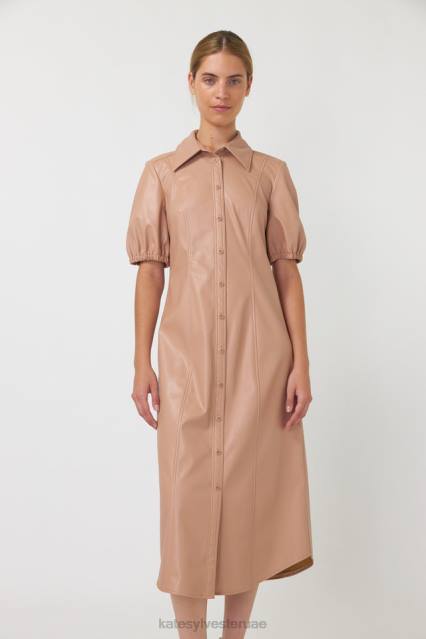 نحيف فستان قميص الزيتون Kate Sylvester ملابس 022R113 لاتيه
