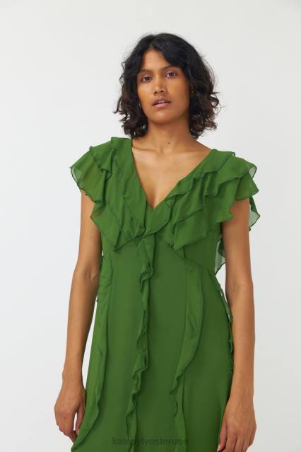 نحيف فستان ماكسي برانا Kate Sylvester ملابس 022R120 عشب