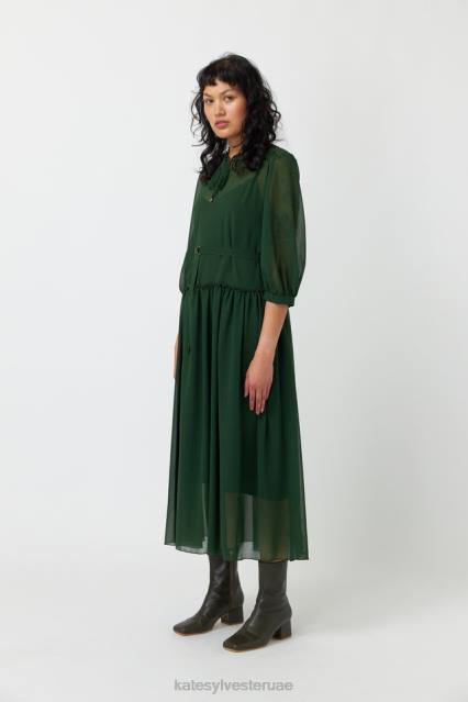 نحيف فستان منتفخ Kate Sylvester ملابس 022R130 زمرد
