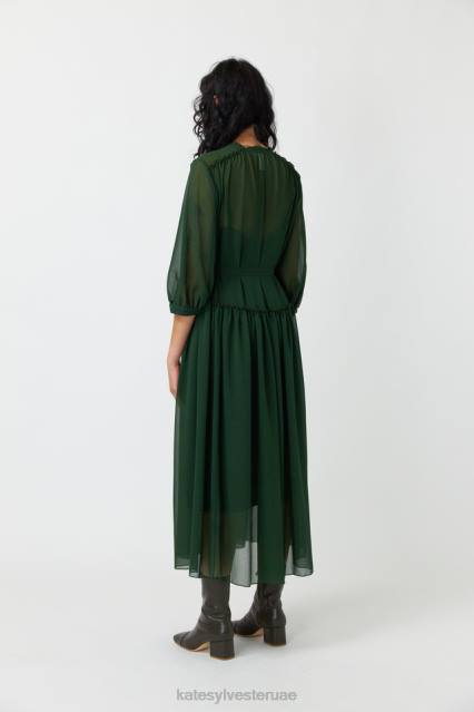 نحيف فستان منتفخ Kate Sylvester ملابس 022R130 زمرد