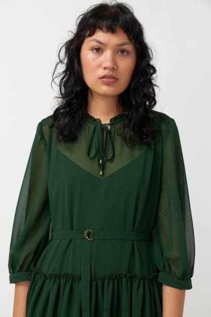 نحيف فستان منتفخ Kate Sylvester ملابس 022R130 زمرد