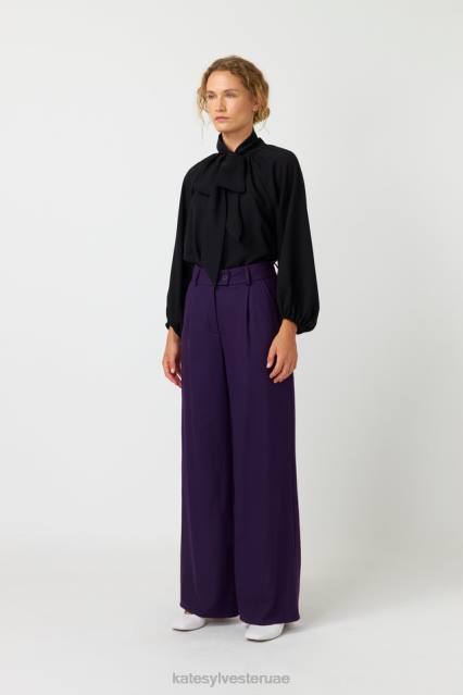 نحيف بلوزة مارسيل Kate Sylvester ملابس 022R170 أسود