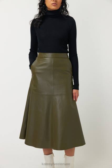 نحيف تنورة كيارا Kate Sylvester ملابس 022R17 زيتون