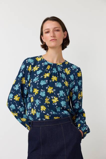 نحيف ماغنوليا أعلى Kate Sylvester ملابس 022R196 حبر