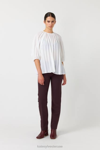 نحيف نينا توب Kate Sylvester ملابس 022R200 أبيض