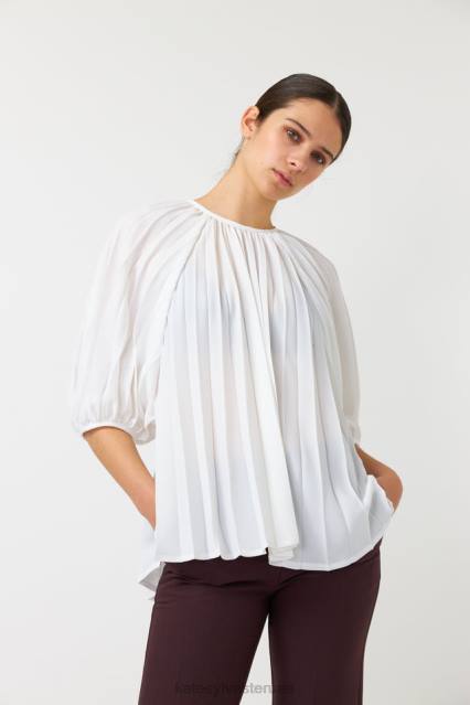 نحيف نينا توب Kate Sylvester ملابس 022R200 أبيض