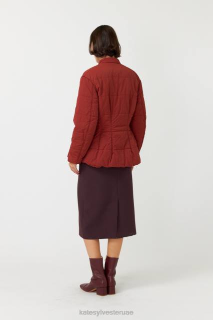 نحيف سترة حرارية Kate Sylvester ملابس 022R259 التبغ