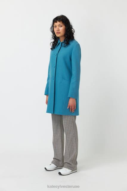 نحيف معطف الفانيلا Kate Sylvester ملابس 022R263 أزرق غامق